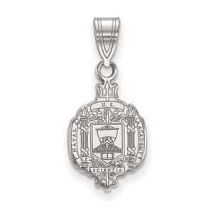 Sterling Silver U.S. Naval Academy Medium Crest Pendant